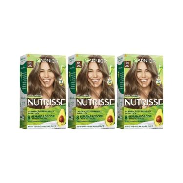 Imagem de Coloraçao Nutrisse 61 Louro Cinza Escuro-Kit C/3Un