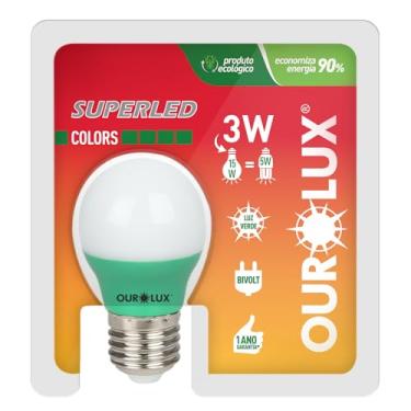 Imagem de Lâmpada Superled Colors E27 3W Bivolt Verde OUROLUX