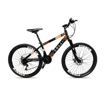 Imagem de Colli Bike, Bicicleta Monaco, Aro 26, Freios a Disco, 21 Velocidades, Alavanca Rapid Fire 3/7V, Pedivela Triplo Aço, Selim Veloce PU C/Carrinho, Guidão Downhill