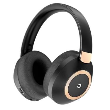 Imagem de EAORUL Active Noise Cancelling Headphones, 100H Playtime Headphones Wireless Bluetooth, Bluetooth Headphones with Microphone, Over- Ear Wireless Headphones with Deep Bass for Travel (Black)