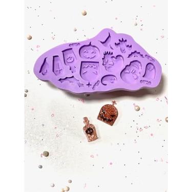 Imagem de Confeitaria dos Moldes, R292 Molde de silicone halloween apliques pingentes resina decoração