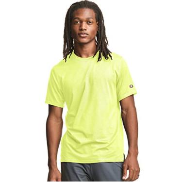 Imagem de Champion Camiseta esportiva masculina de manga curta, Marcador amarelo, P
