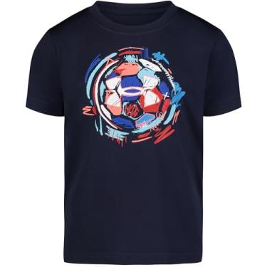 Imagem de Under Armour Camisa de manga curta para meninos, gola redonda, leve e respirável, Futebol azul-marinho da meia-noite, 4
