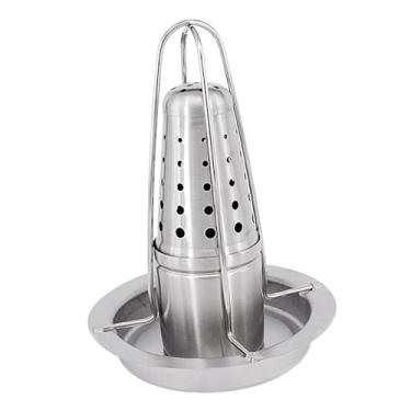 Imagem de Baoblaze Prateleira para torrador de cerveja, prateleira vertical para churrasco de frango para grelha