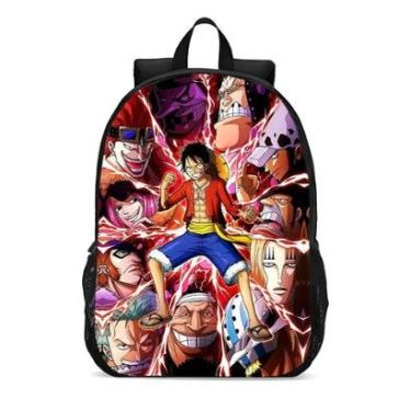 Imagem de MOCHILA ESCOLA INFANTIL JUVENIL ANIME ONE PIECE-Unissex