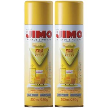 Imagem de KIT 2 Ácaros e Pulgas Aerossol 300ml/230g - JIMO