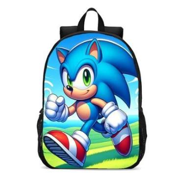 Imagem de MOCHILA ESCOLA INFANTIL JUVENIL ANIME SUPER SONIC-Unissex