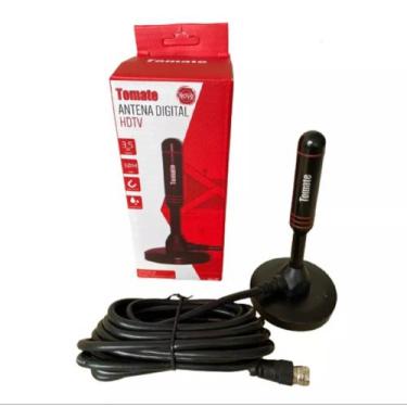 Imagem de Antena Digital Hdtv Interna 3.5dbi Com Imã 3m Tomate MTA 3011