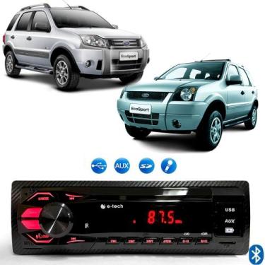 Imagem de Radio Mp3 Som Automotivo Bluetooth Usb Card Sd Ford Ecosport - E-TECH