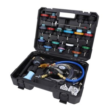Imagem de Jogo do Reenchimento do Vácuo do Verificador Pressão do Líquido Refrigerante do Radiador de 28 Pces, Recarga do Verificador do Escapamento do Radiador Refrigeração para