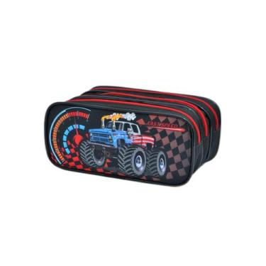 Imagem de Estojo Escolar Triplo Speed Car Estojos Kids