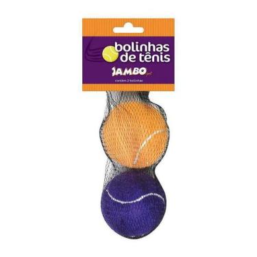 Imagem de Brinquedo Jambo Bola de Tênis com 2 peças para Cães - Jambo Pet