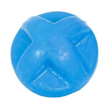 Imagem de Brinquedo Furacão Pet Bola de Borracha Maciça Superball Azul para Cães