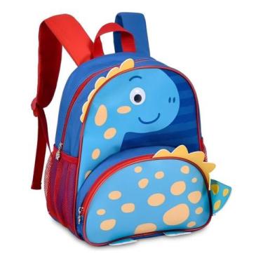 Imagem de Mochila Infantil Clio Pets Skip Hop Zoo Animais Escolar, Dino azul