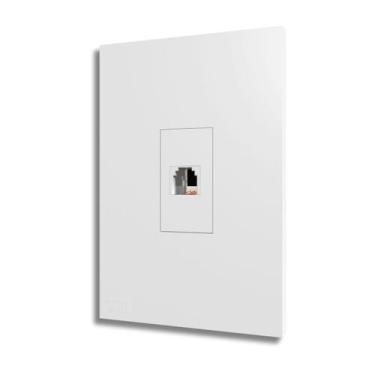 Imagem de Conjunto Tomada Para Telefone Rj11 2 Fios Linha Recta - B.lux - BLUX