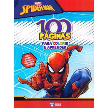 Imagem de 100 Paginas Para Colorir Disney - Homem Aranha -  