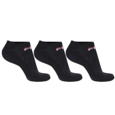 Imagem de Meia Fila Tripack Ls330040 Cano Curto Kit 3 Pares, Preto, 34/38