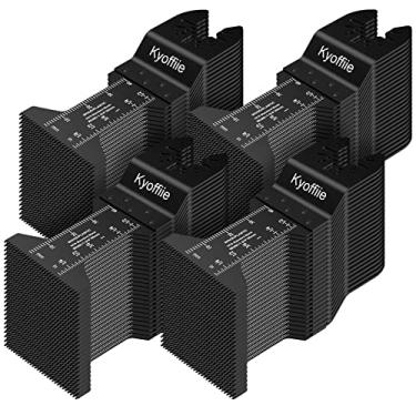 Imagem de Kyoffiie 100 peças de lâminas de serra oscilantes, kits de lâminas multiferramentas de liberação rápida de 3,5 cm, lâminas de ferramentas oscilantes universais de madeira, lâminas multiferramentas de plástico compatíveis com Dewalt Ryobi Makita Bosch Craftsman