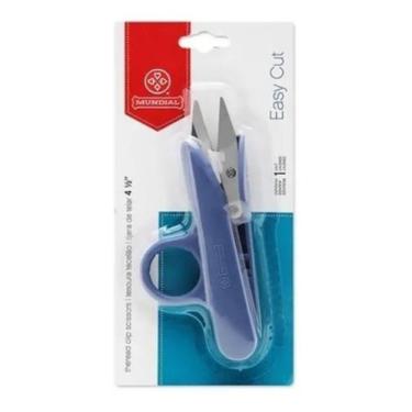 Imagem de Tesoura de Picotar Mundial Azul Easy Cut Para Costura em Geral