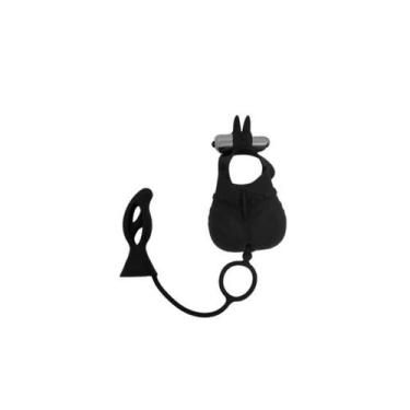 Imagem de Anel Peniano com Capa Escrotal e Plug Anal - Lovetoys, Preto