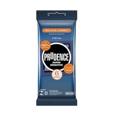 Imagem de Preservativo Camisinha Prudence Super Sensitive traz a sensação de que