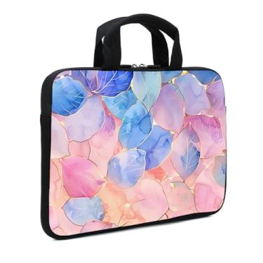 Imagem de Capa para laptop de neoprene de 11,6 polegadas 12,1 polegadas capa de bolso para notebook/capa para Chromebook/pasta para tablet compatível com homens, mulheres, meninos, meninas (folha)