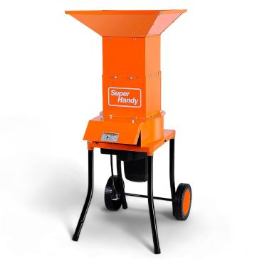 Imagem de SuperHandy Triturador de folha Mulcher Electric Green e Gestão de Resíduos Heavy Duty 120 V AC 11 polegadas Lâmina de corte 0,5" polegadas Capacidade de corte para folhas, grama e recortes