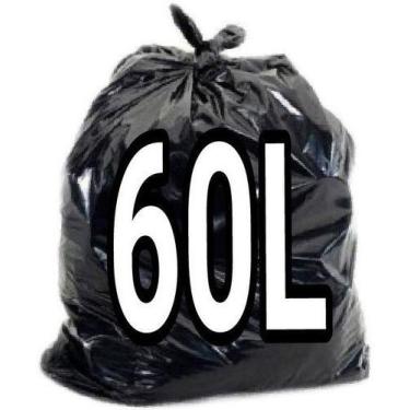 Imagem de Saco De Lixo 50 Litros Preto 100 Unid. Resistentes - HIGIPACK, Preto