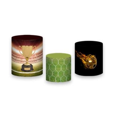 Imagem de Trio de Capas de Cilindro - Bola de Futebol de Ouro 019 - Via Cores