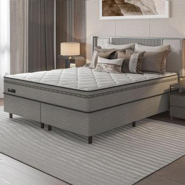 Imagem de CAMA BOX KING SIZE + COLCHÃO MOLAS ENSACADAS NEW LONDRES UMAFLEX (193x
