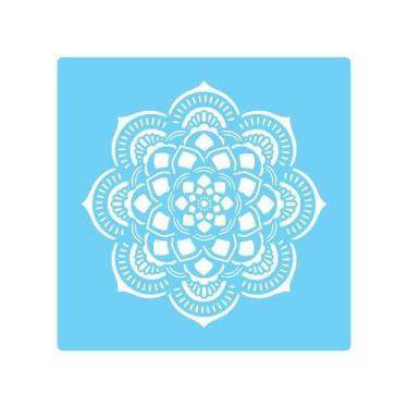 Imagem de Stencil De Parede Tamako Mandala - 55 X 55Cm - Ref 594 - Stencil Tamak