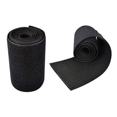 Imagem de Protetores de árvore para tirolesa e slacklines, 143 cm de comprimento, conjunto de dois (preto)