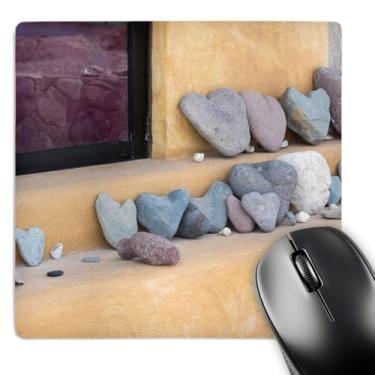 Imagem de 3dRose Mouse Pad México, Baja California Sur, Mar de Cortez, Coração de Rochas peculiares, 20,32 x 20,32 cm (mp_258512_1)