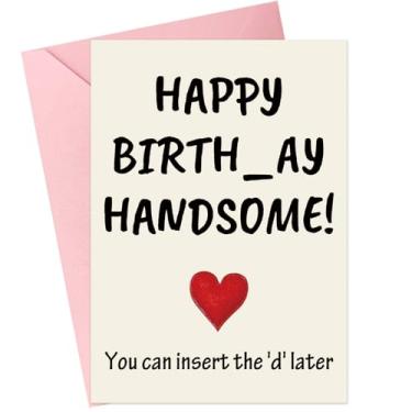 Imagem de kalokale Cartão de aniversário engraçado e presentes para homens marido namorado ele, cartão feliz aniversário (HK002)