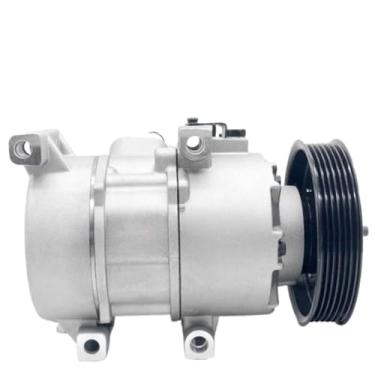 Imagem de Compressor CA compatível com Hyundai Accent 2012-2017 / Compatível com Kia Rio L4 1.6L Bomba de ar condicionado CA para carro 12 volts Ar condicionado CA para carro
