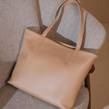 Imagem de Bolsa Shopper Espaçosa Alça De Ombro + Repartições Zíper E Bolso Interno - Viaronze-Feminino