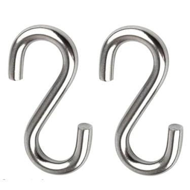 Imagem de Kit C/ 2 Ganchos 'S' Suporte P/Rede, Saco De Boxe/Pancadas