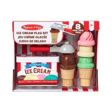 Imagem de Comidinha Brinquedo Madeira Fábrica Sorvete - Melissa & Doug