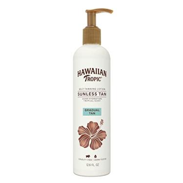 Imagem de Hawaiian Tropic Loção Bronzeadora Gradual Sunless Tan, 12,6 Oz, Loção Autobronzeadora Gradual Tan, Bronzeador Sem Sol, 12,6 Oz