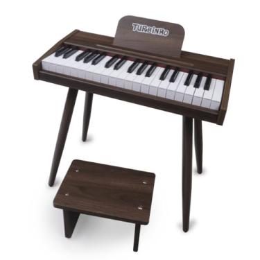 Imagem de PIANO INFANTIL ELETRICO - TURBINHO - MADEIRA ESCURA (MOGNO)