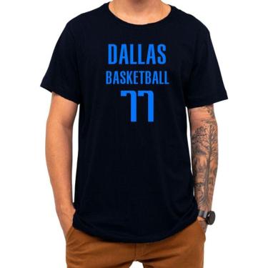 Imagem de Camiseta Basquete Dallas Basketball Número 77 Esportiva