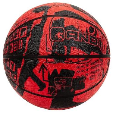Imagem de AND1 Bola de basquete de borracha Street Art: Regulamento Oficial Tamanho 7 (74.9 cm) Basquete de borracha - Construção de canal profundo, feito para ambientes internos e externos