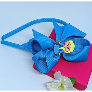 Imagem de Tiara de Cabelo Infantil Meninas Arquinho com Laço 3D Desenho Disney S