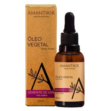 Imagem de Óleo Vegetal Semente De Uva 100% Puro Natural Amantikir 30ml