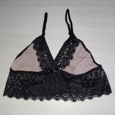 Imagem de Sutiã Top Sem Bojo SEM Aro Feminino Clamar em Microfibra e Renda - 330