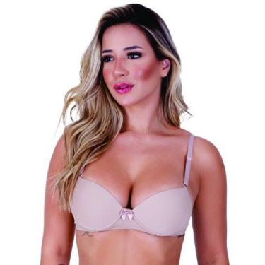 Imagem de Sutiã Básico com Base e Aro Plastico Feminino Clamar em Microfibra - 2