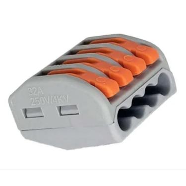 Imagem de 100 Pçs Conector Borne Emenda 4 Fios - Modelo Pct-214