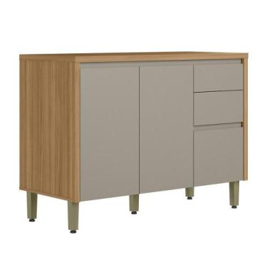 Imagem de Balcão 2 Portas 3 Gavetas com Tampo em MDF Allure Linea Brasil, Jequit