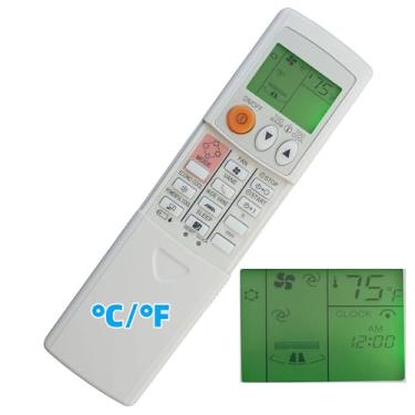 Imagem de Controle remoto de substituição universal para Mitsubishi Electric Mr Slim E12C22426 Controle remoto de ar condicionado KM07J (Fahrenheit e luz de fundo)