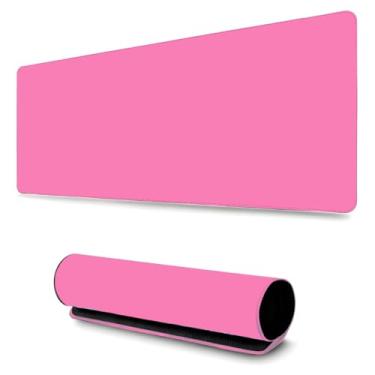 Imagem de Mouse Pad Gamer Profissional Confortavél Anti Derrapante Games e Escritório (65x32cm) - Rosa Chiclete